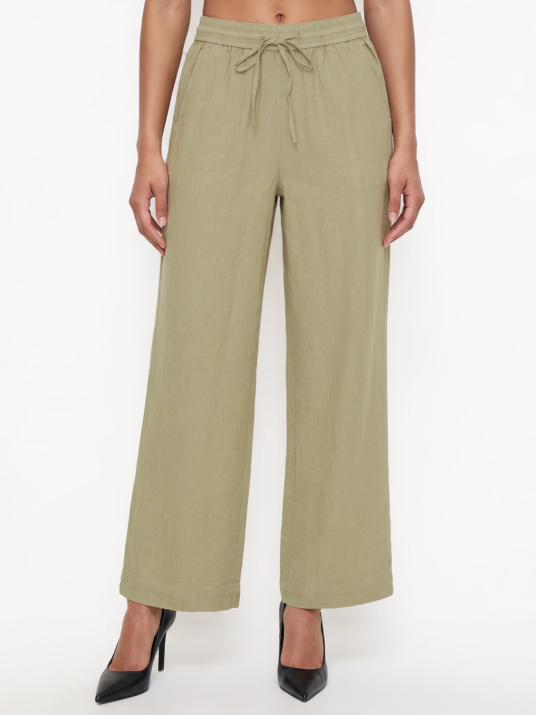 Light Olive Culottes
