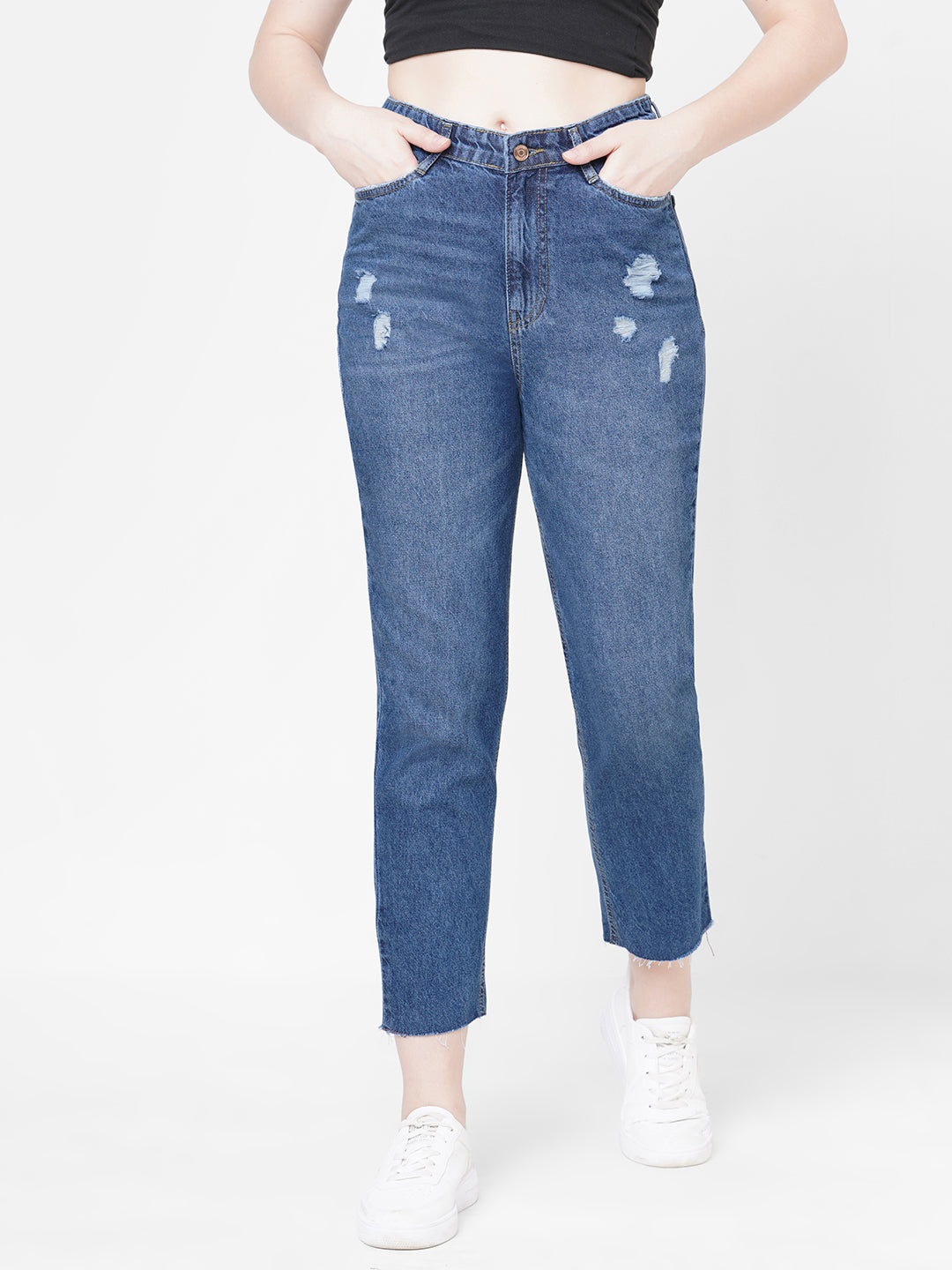 Women High-Rise Mom Fit Jeans