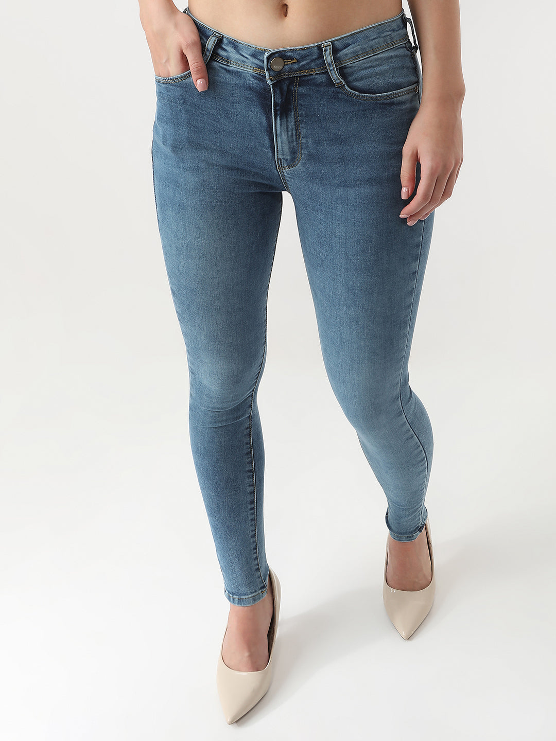 Women High-Rise Skinny Fit Jeans