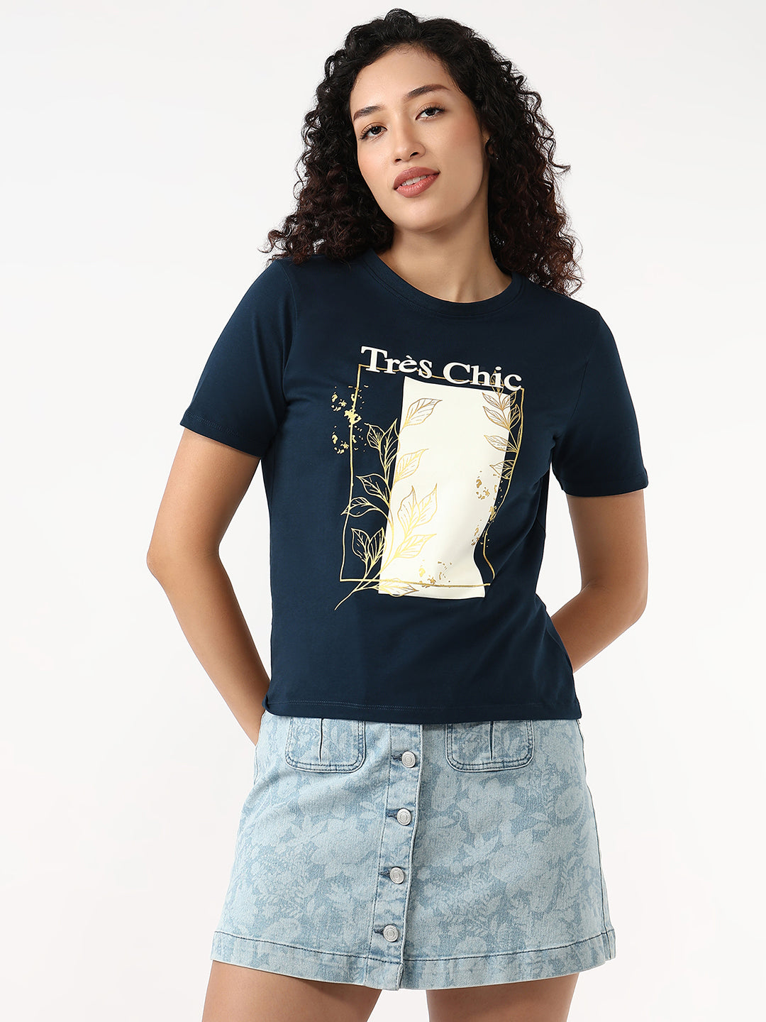 Women Airforce Slim Graphic T-Shirt