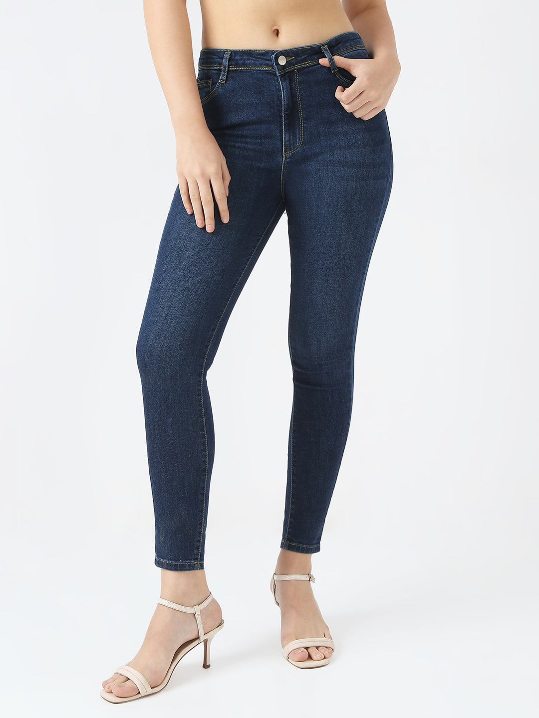 Women Blue Sky High Skinny Jeans