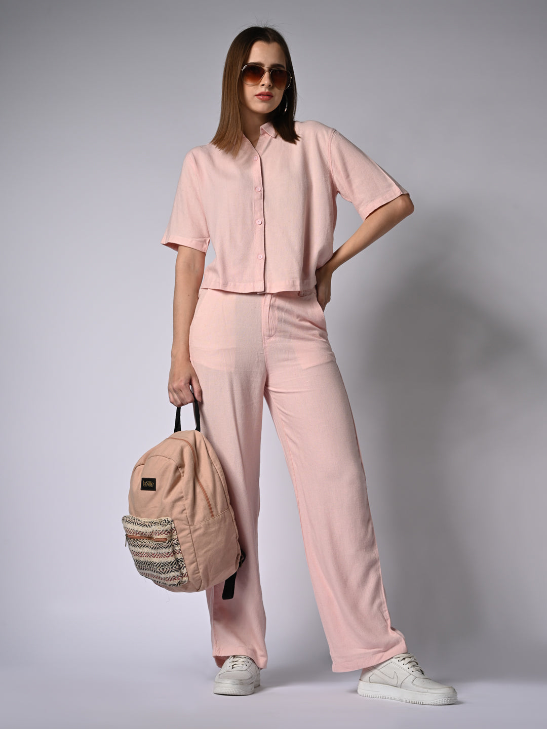 Women High-Rise Wide Leg Pant