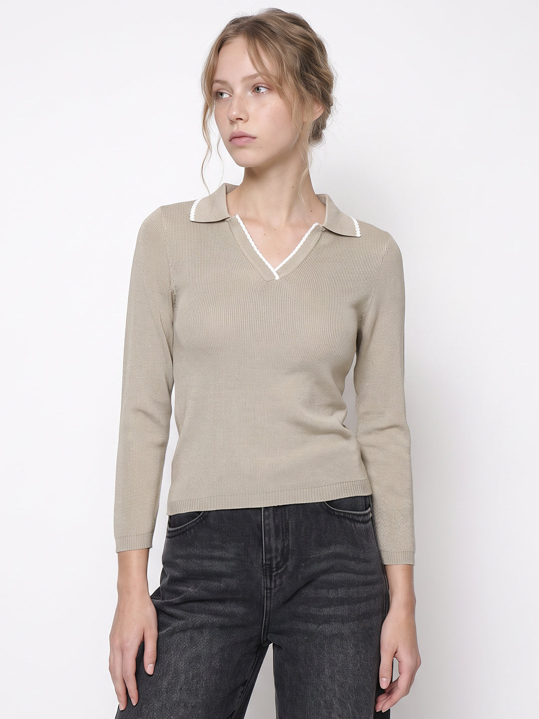 Champagne Flat Knit