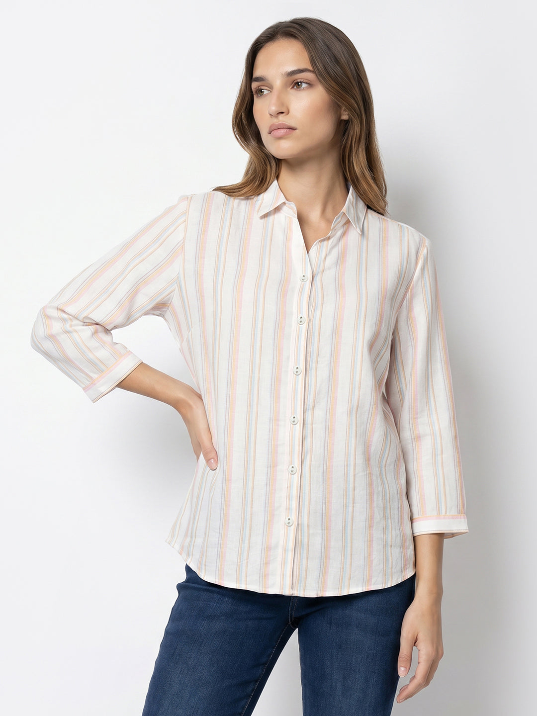Women Multi Stripe Shirt