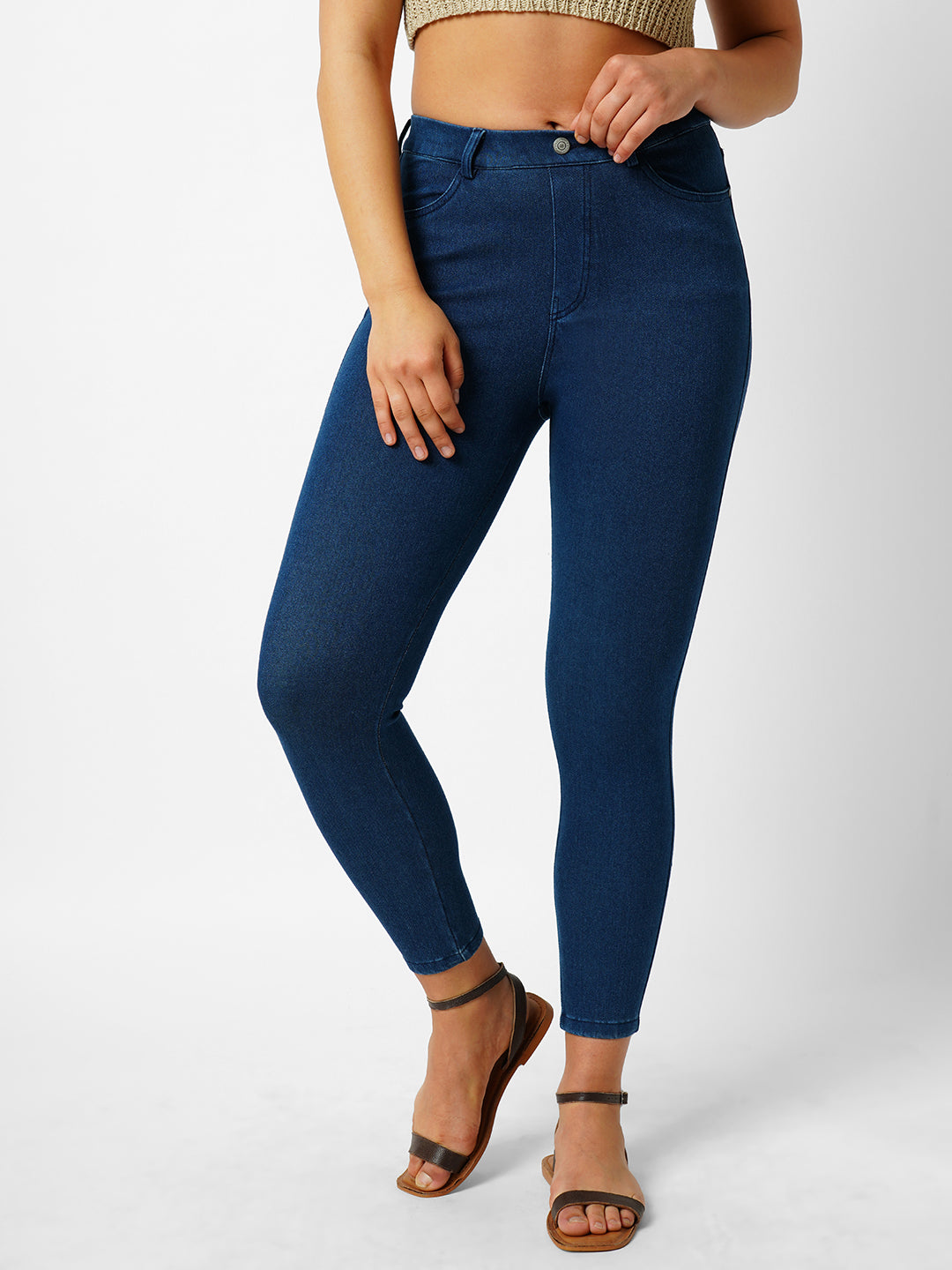 Women Blue Jeggings