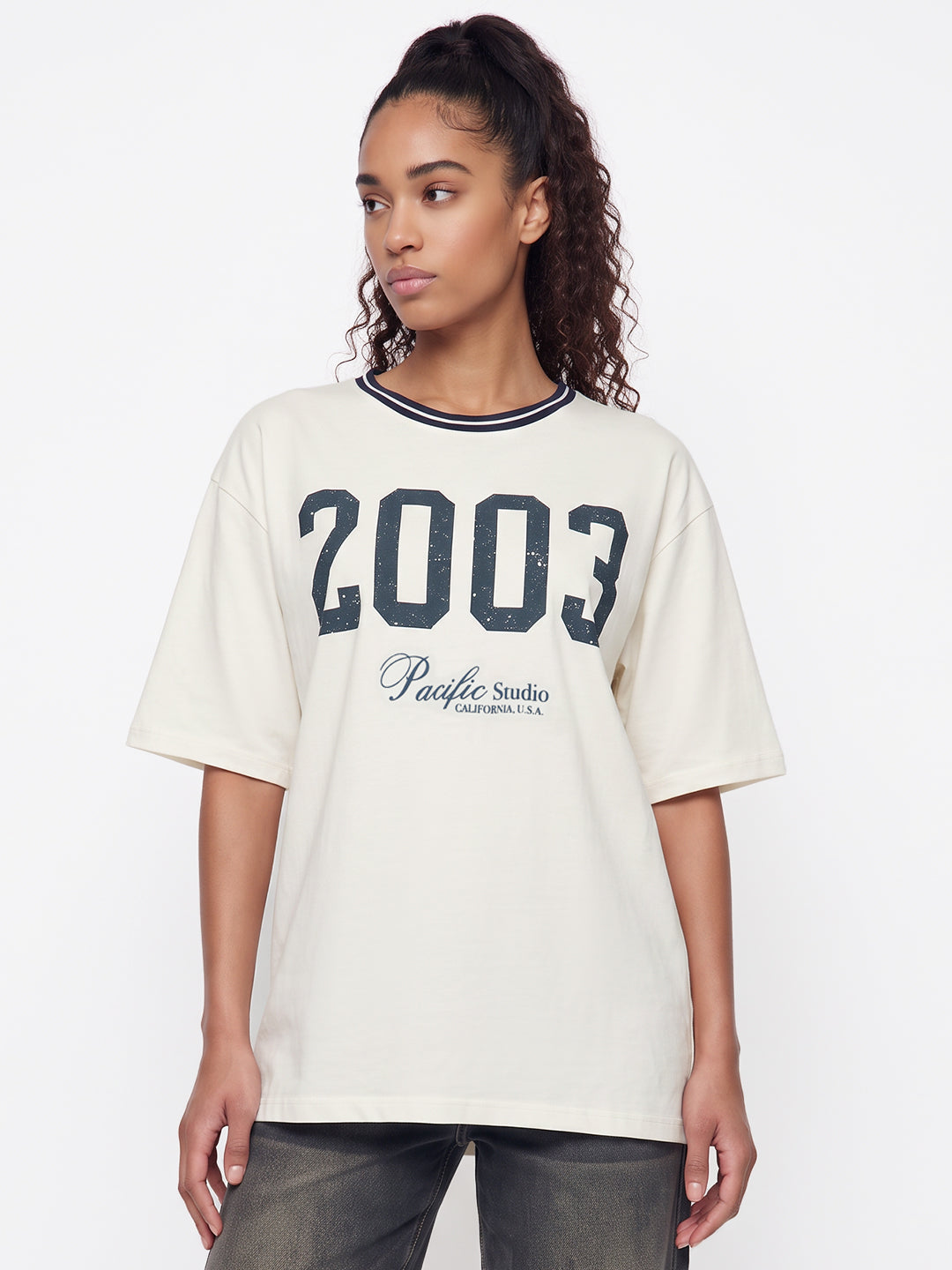 Off White Oversized T-Shirt