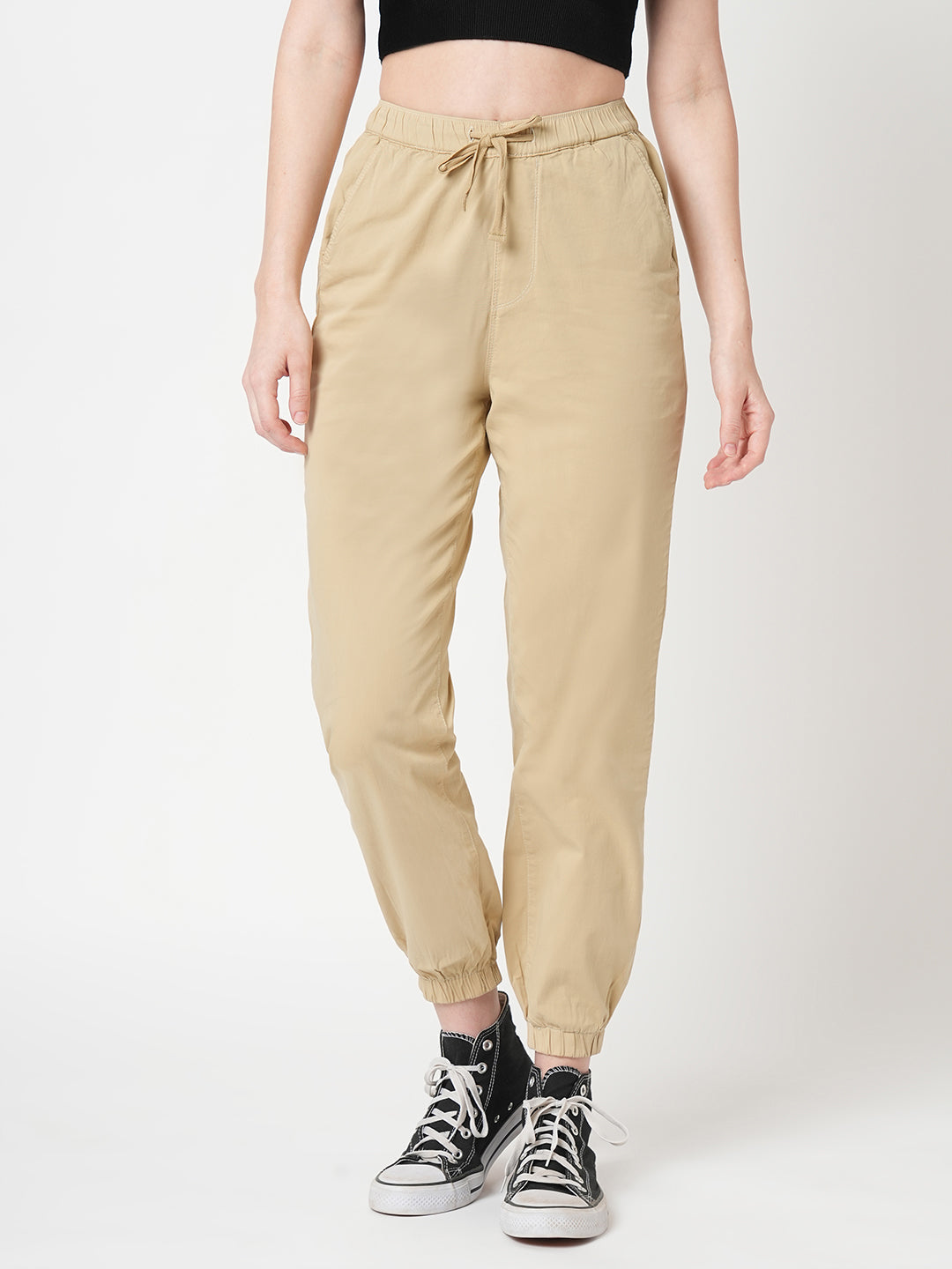 Women Oatmilk High-Rise Joggers