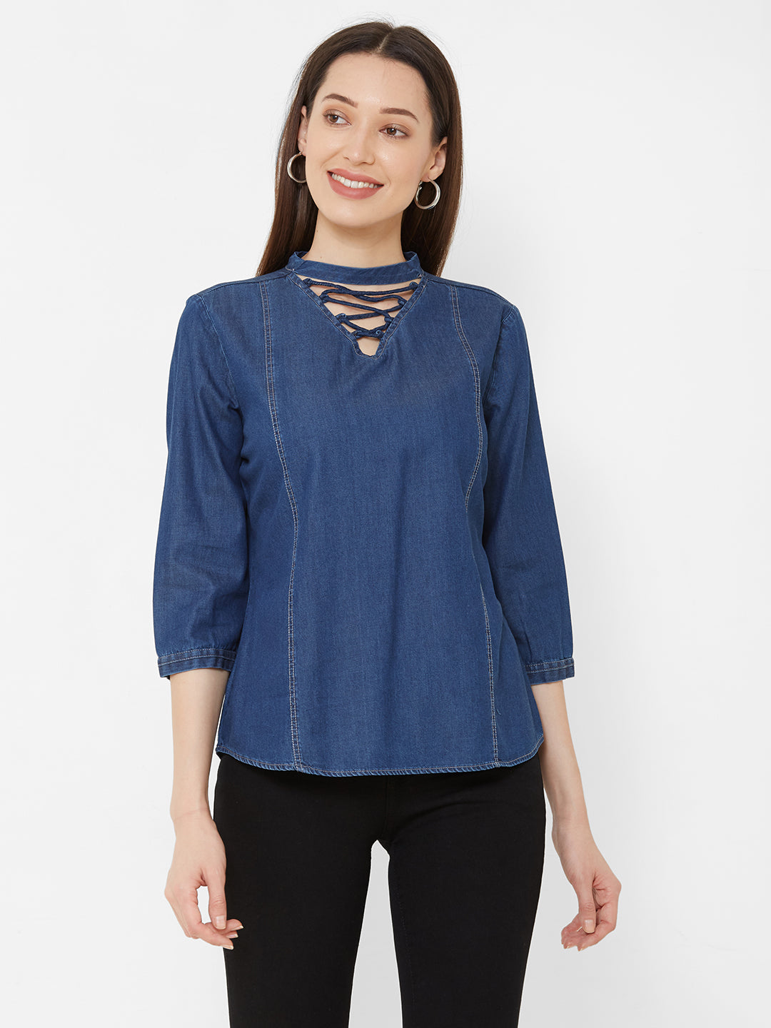 Women Blue Top
