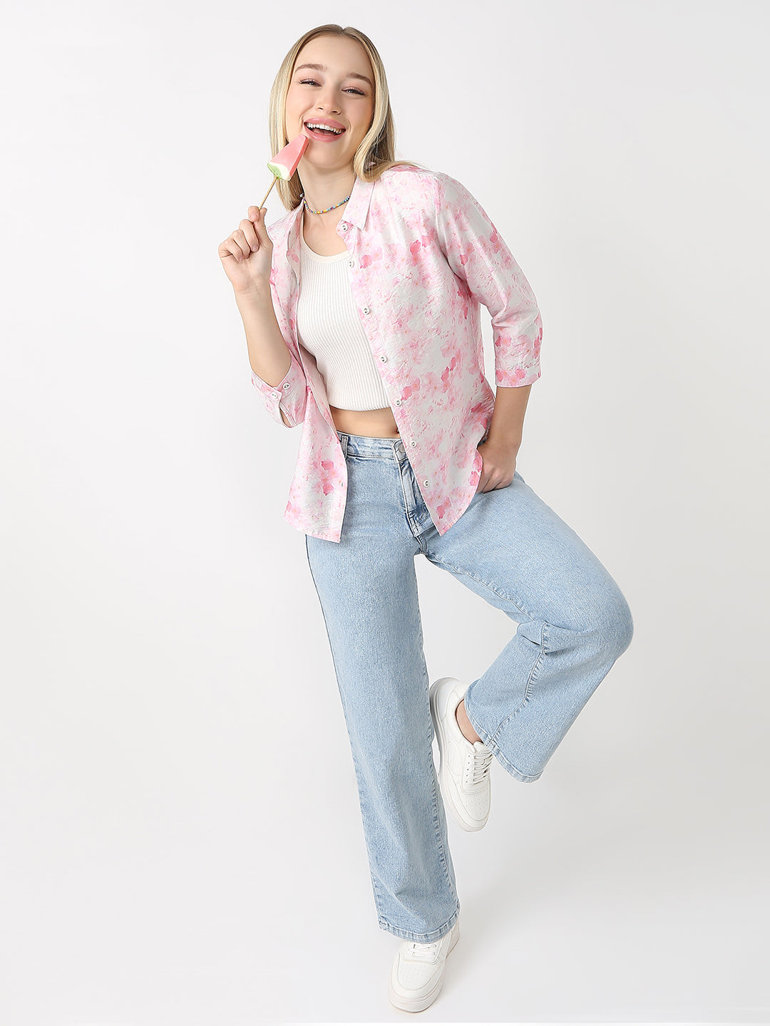 Women Slim Fit Floral Shirt