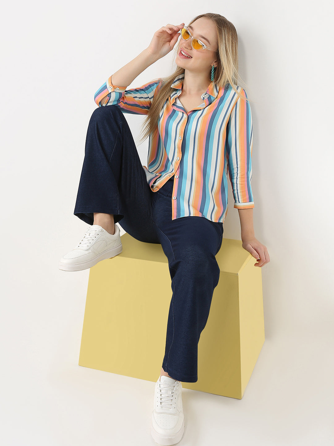 Women Multi Stripe Shirt