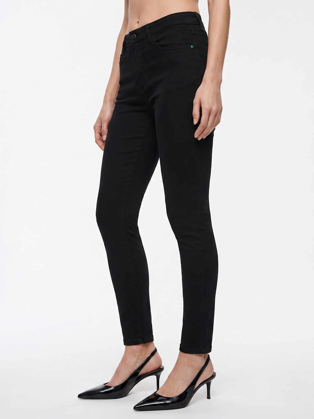 Women Black High-Rise Skinny Jeans