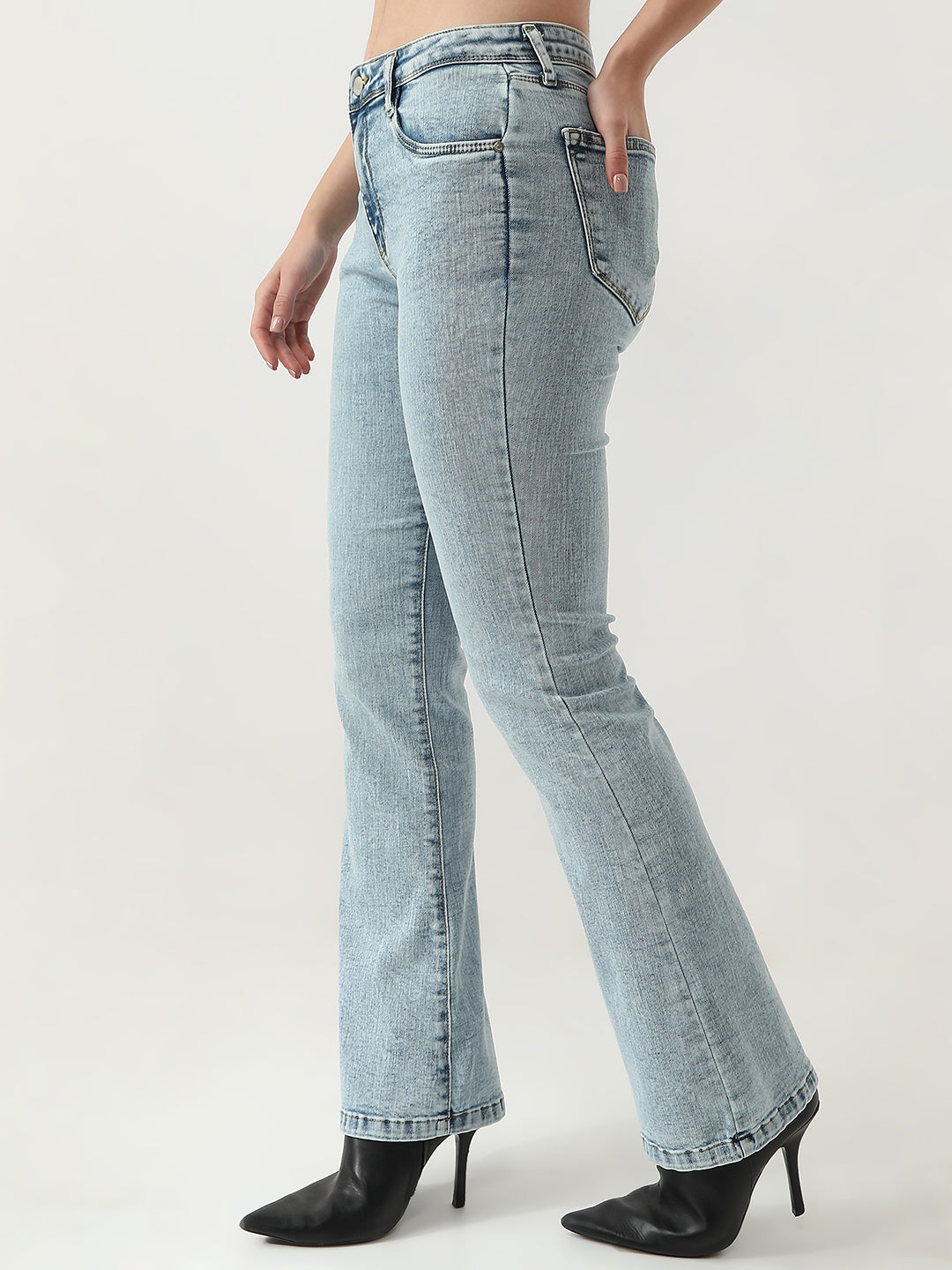 Women High-Rise Flared Jeans