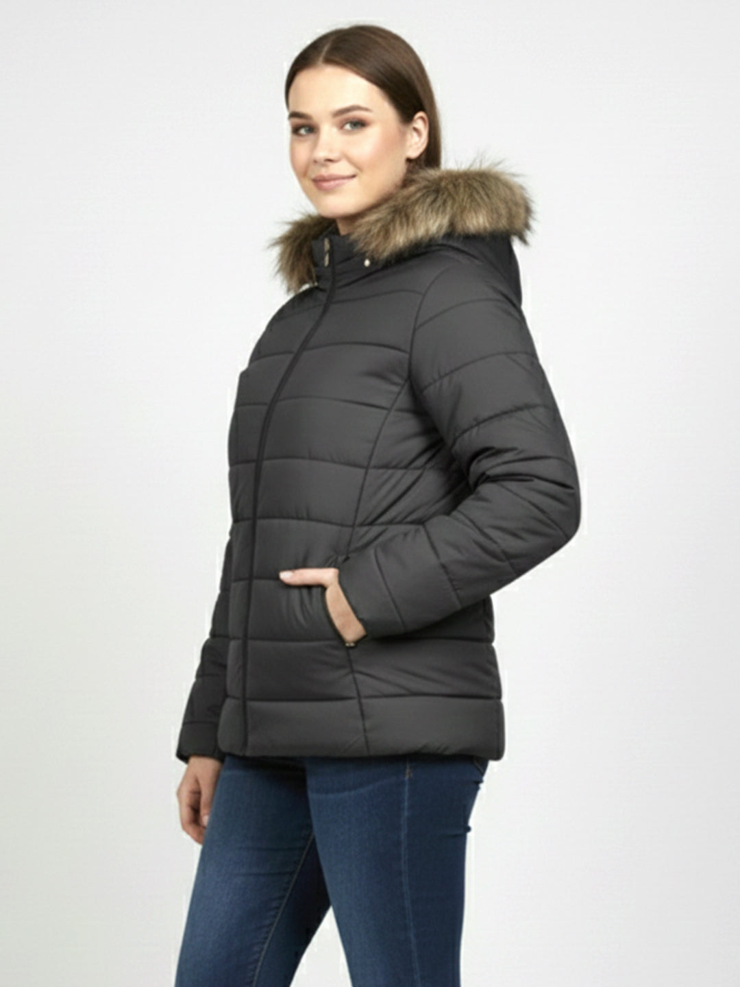 Women Black Winter Jacket