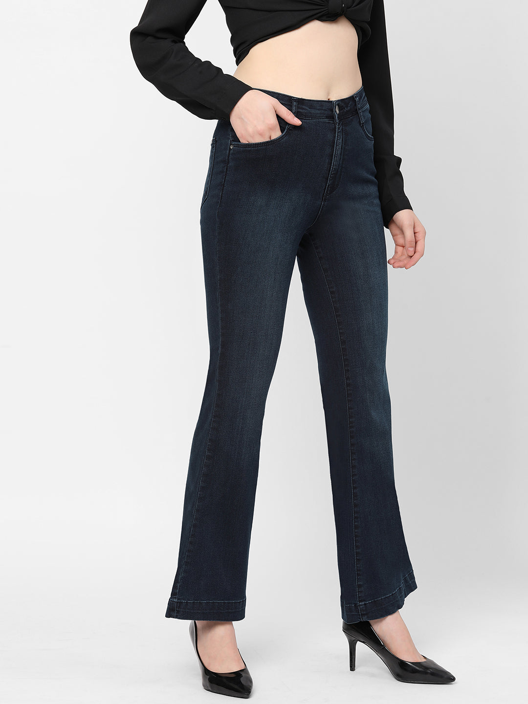 Women High-Rise Flare Jeans