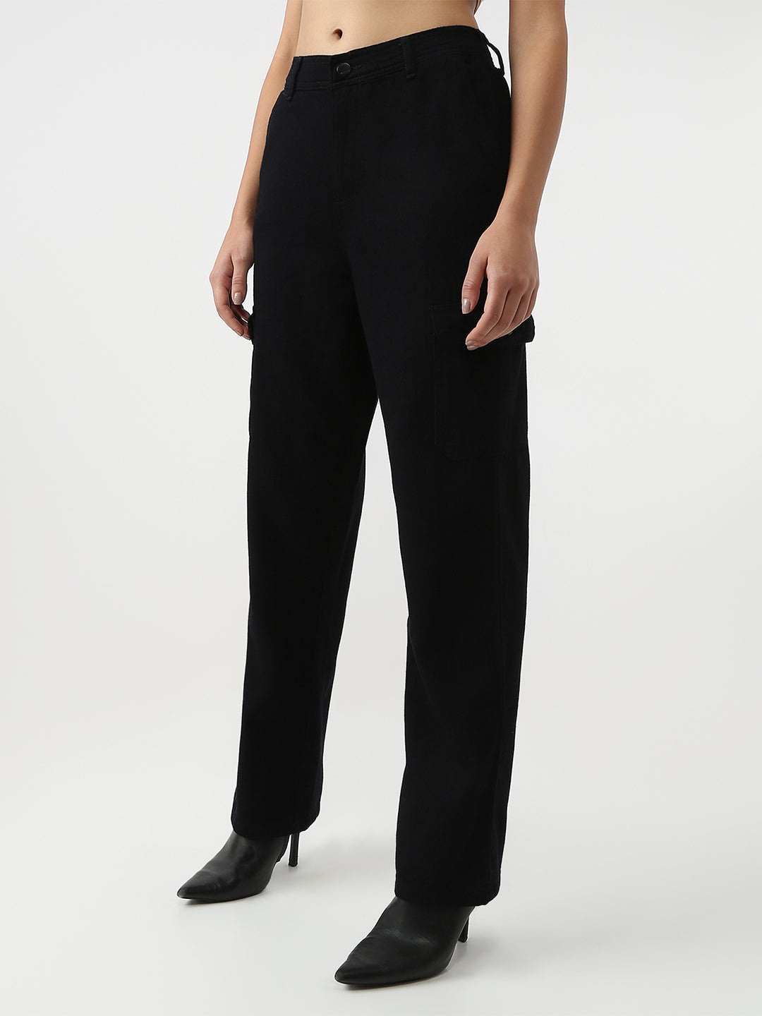 Women High-Rise Loose Fit Cargo