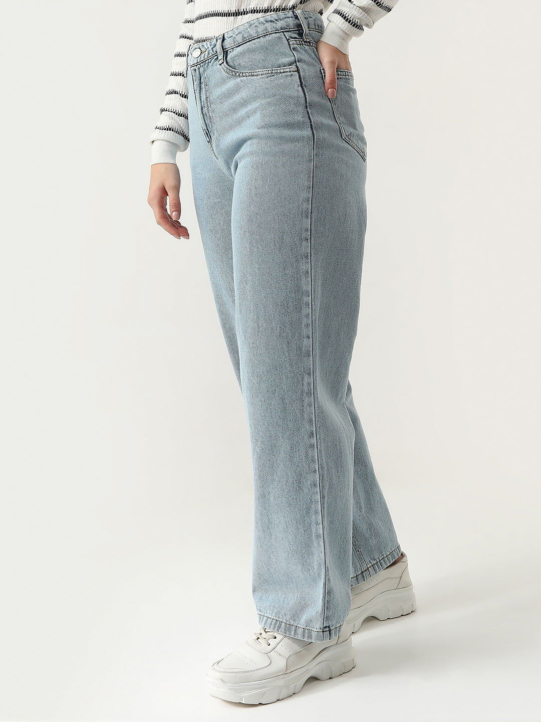 Women High-Rise Wide Leg Jeans