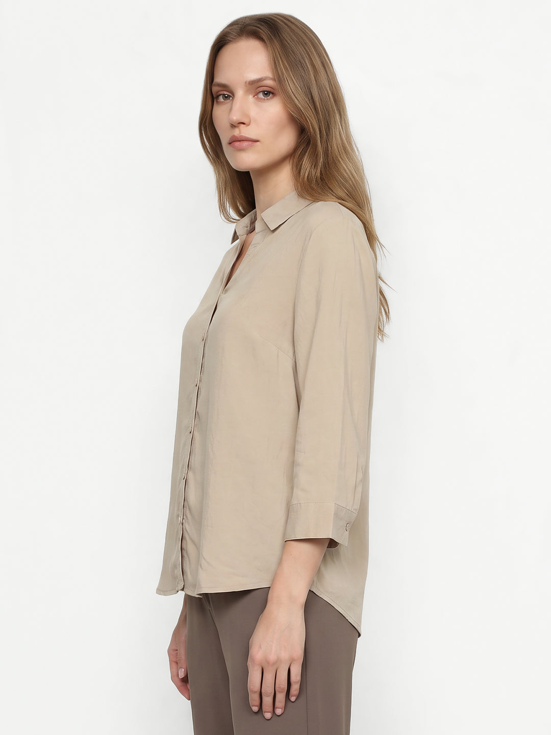 Women Beige Shirt