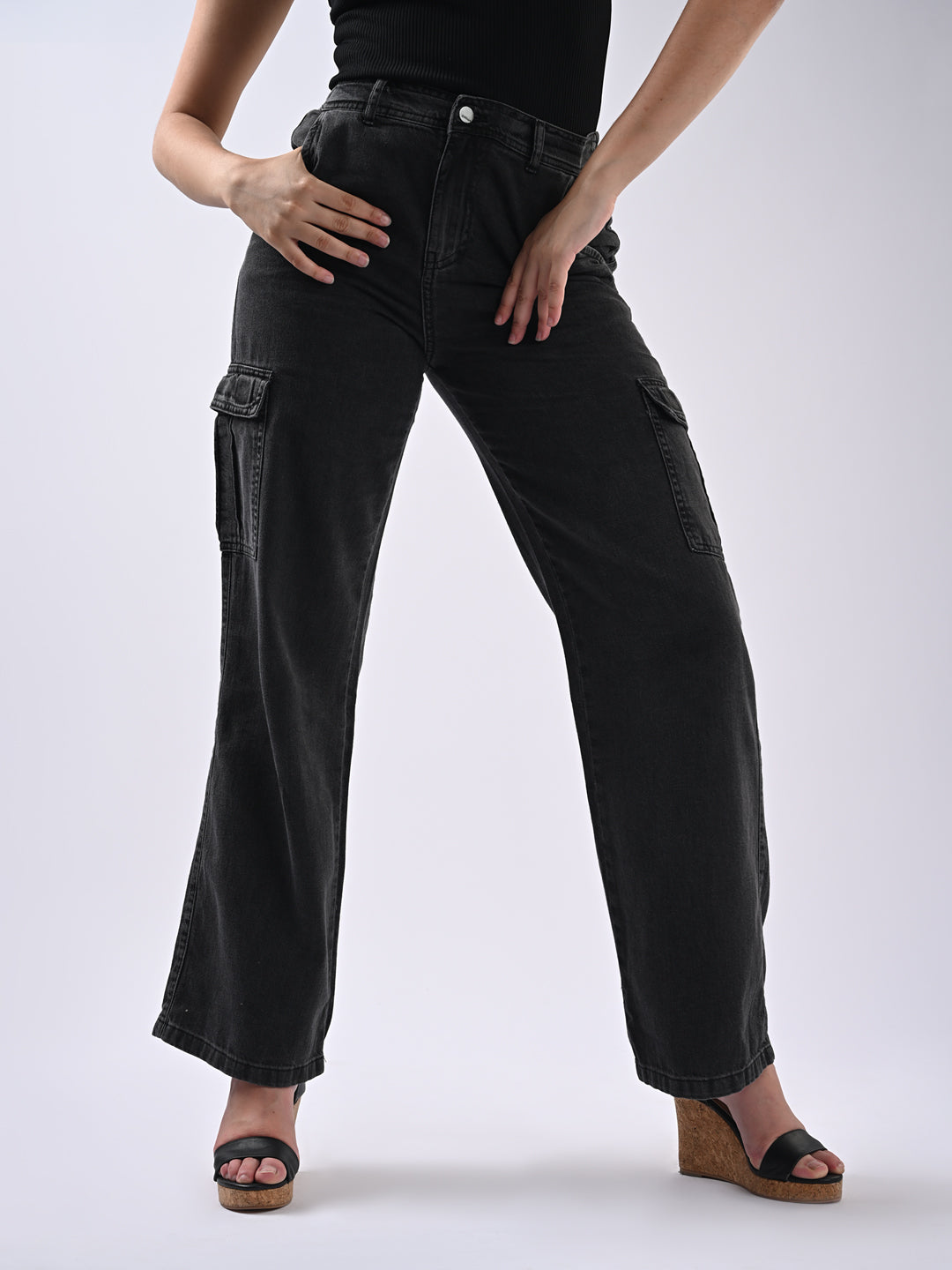 Women Grey Cargo