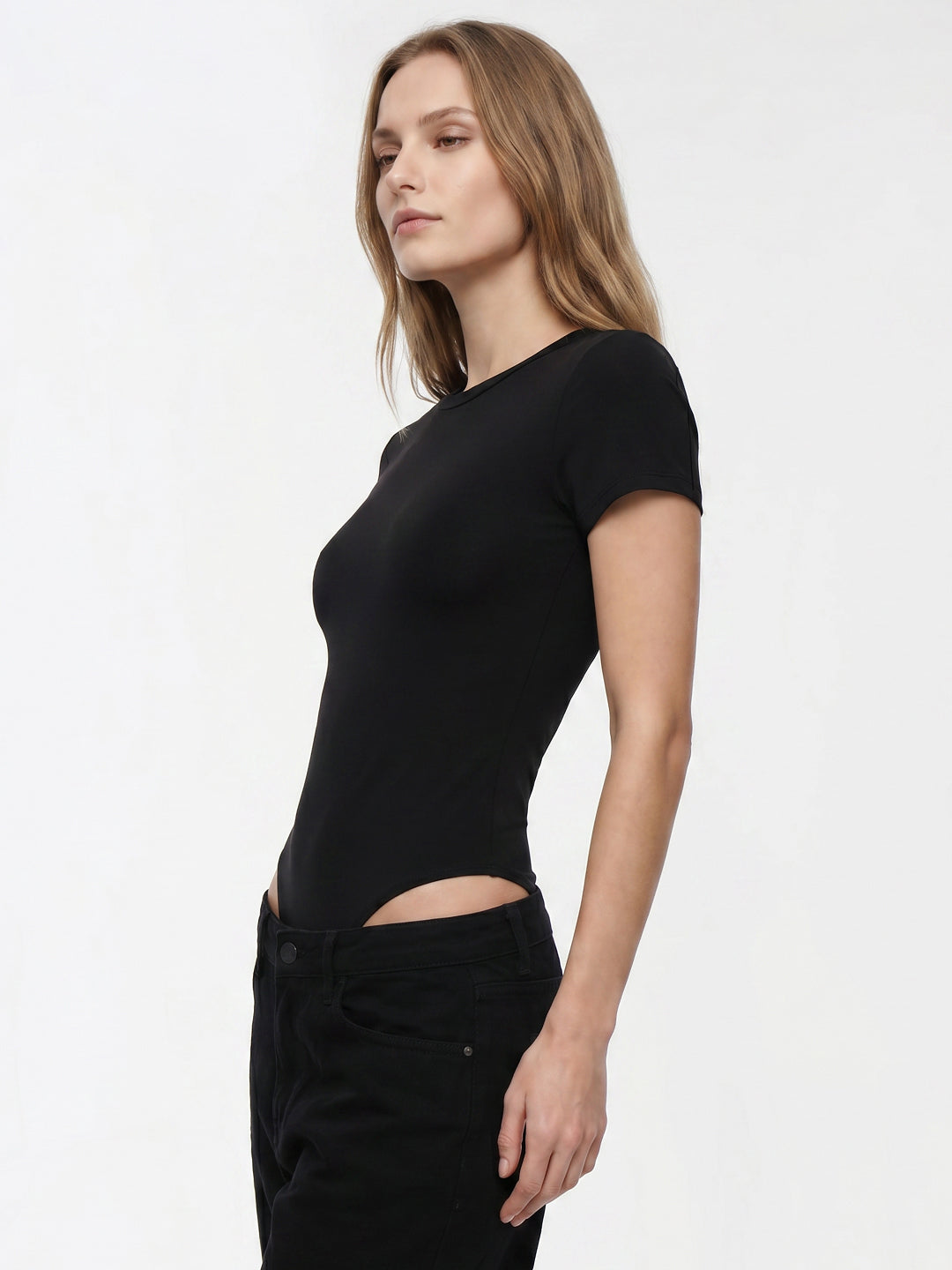 Women Black Bodysuit