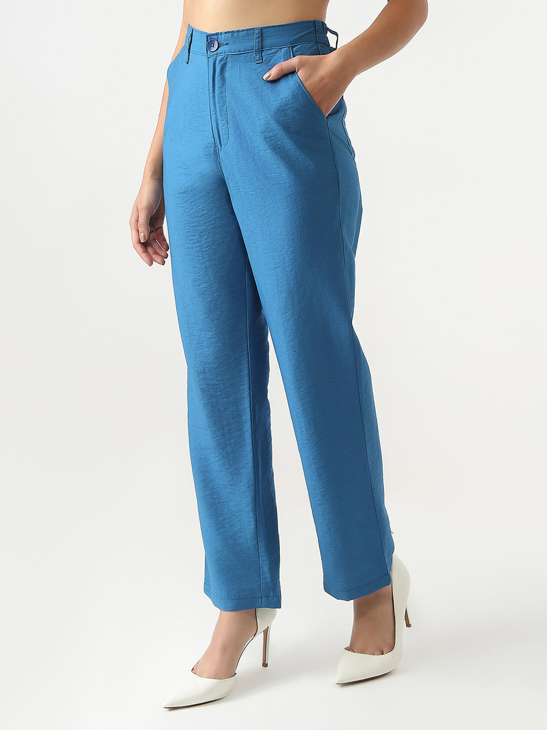 Women Loose Straight Fit Korean Pants