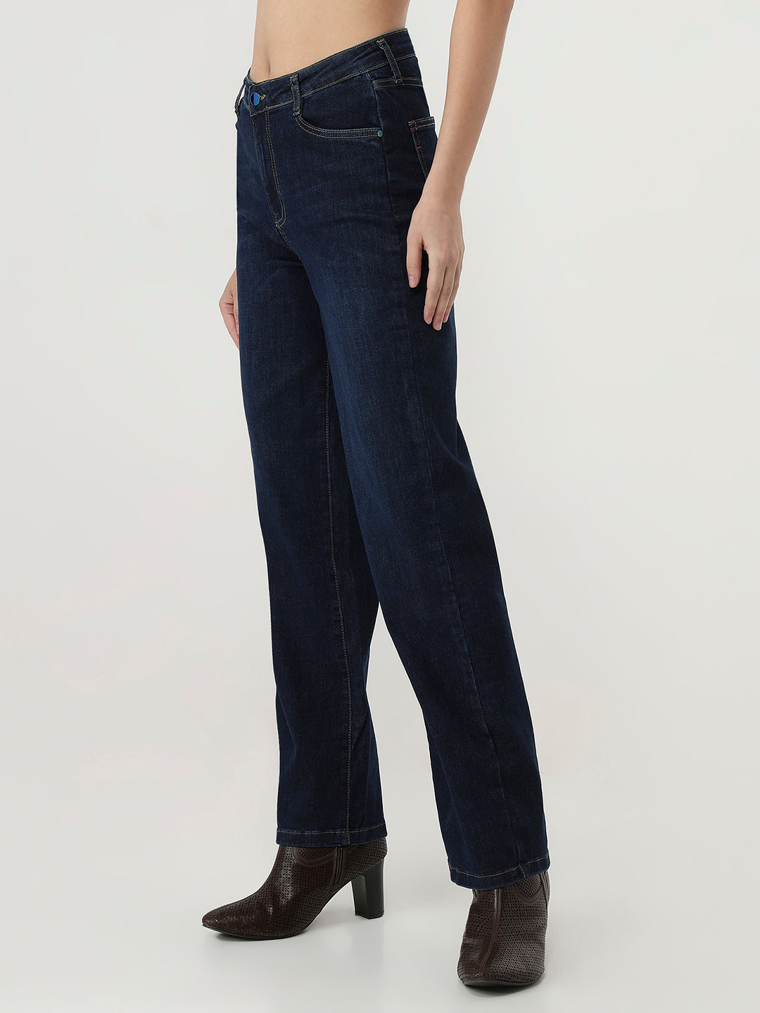 Blue High-Rise Baggy Jeans