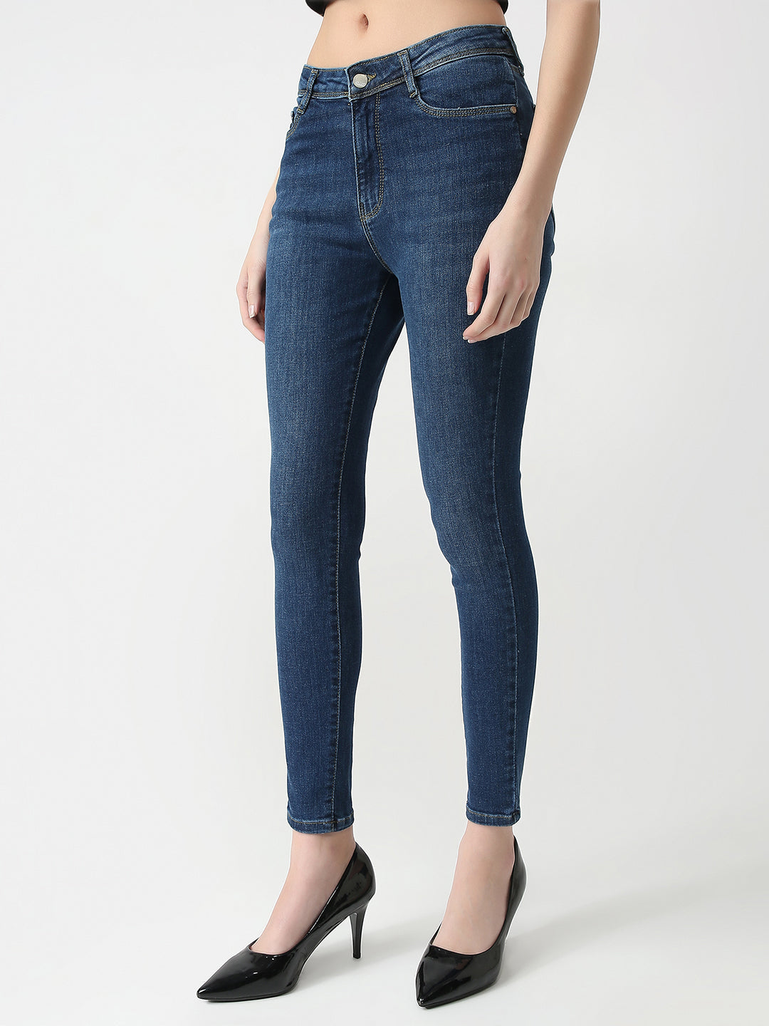 Women Blue Sky High Skinny Jeans