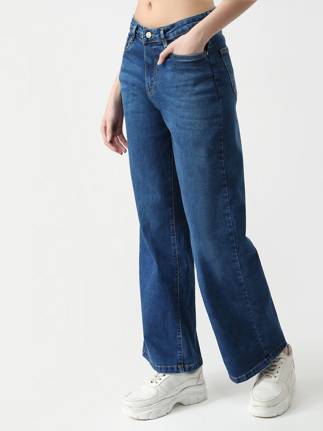 Women High-Rise Wide Leg Jeans