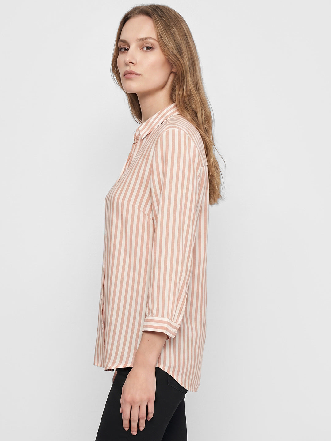 Women White/Brick Shirt