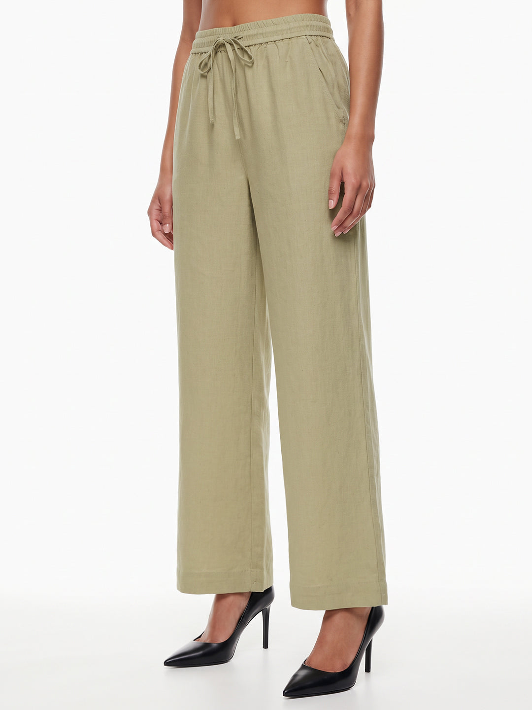Light Olive Culottes