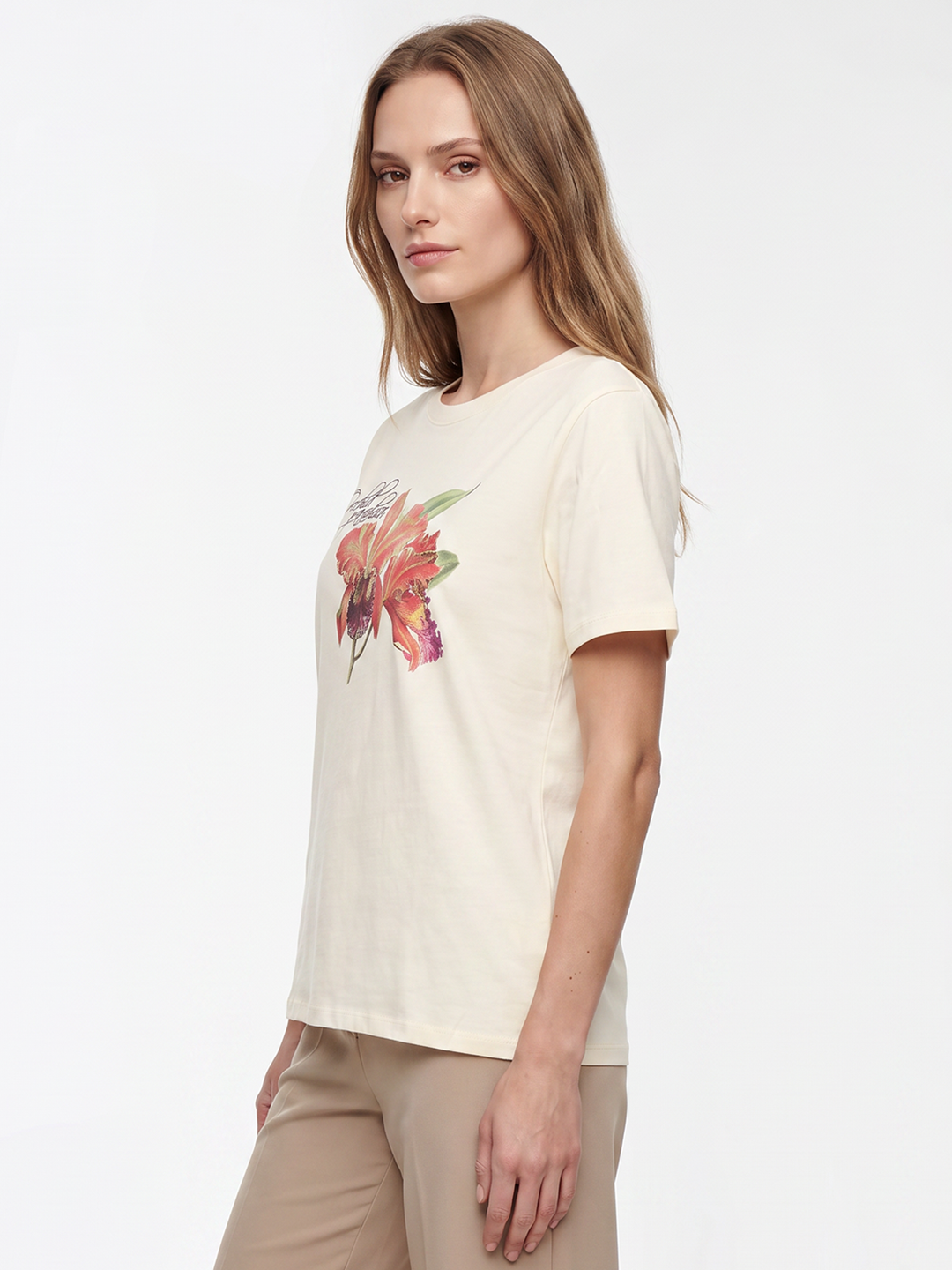 Women Ivory Graphic Tees