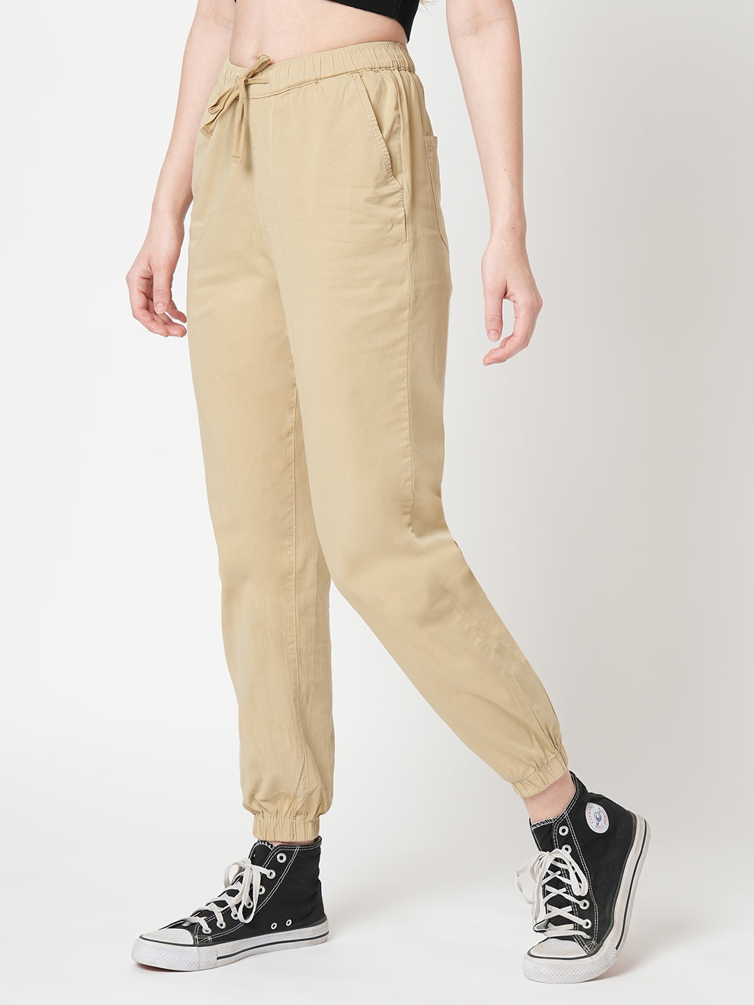 Women Oatmilk High-Rise Joggers