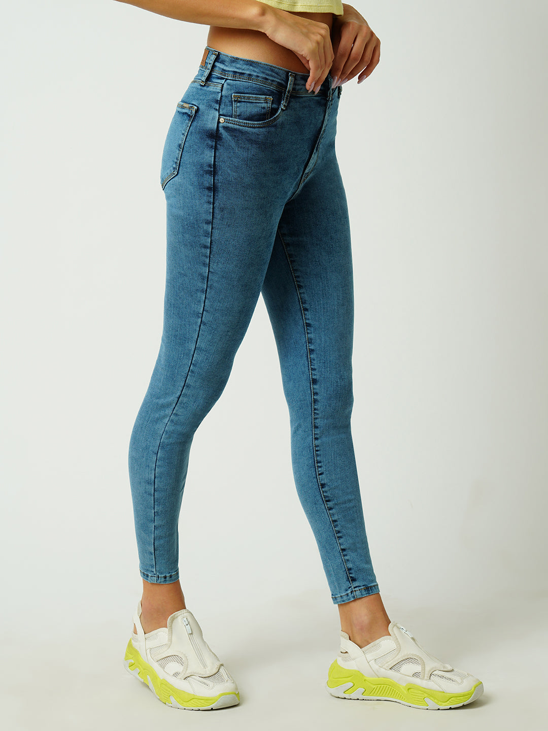Women Sky High-Rise Skinny Fit Jeans