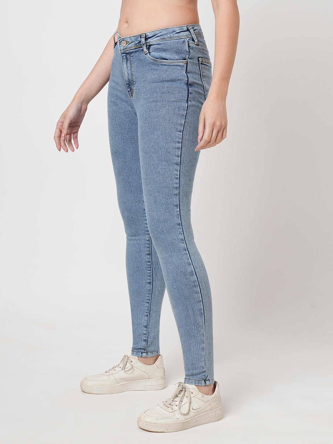 Women Blue Sky High-Rise Skinny Fit Jeans