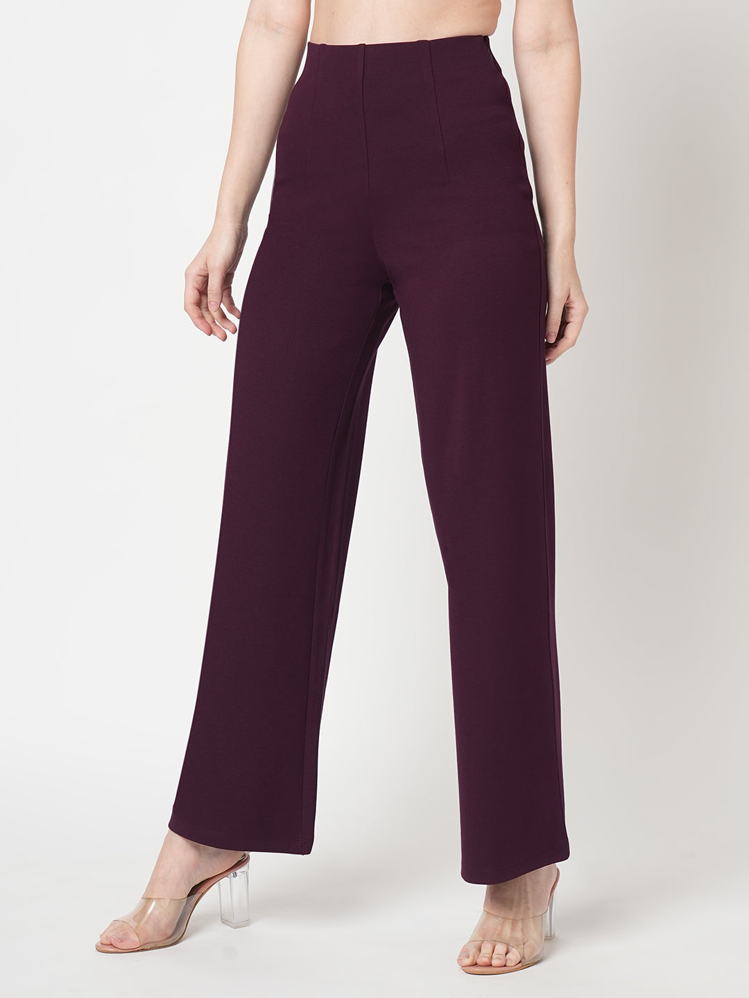 Women Wine Treggings