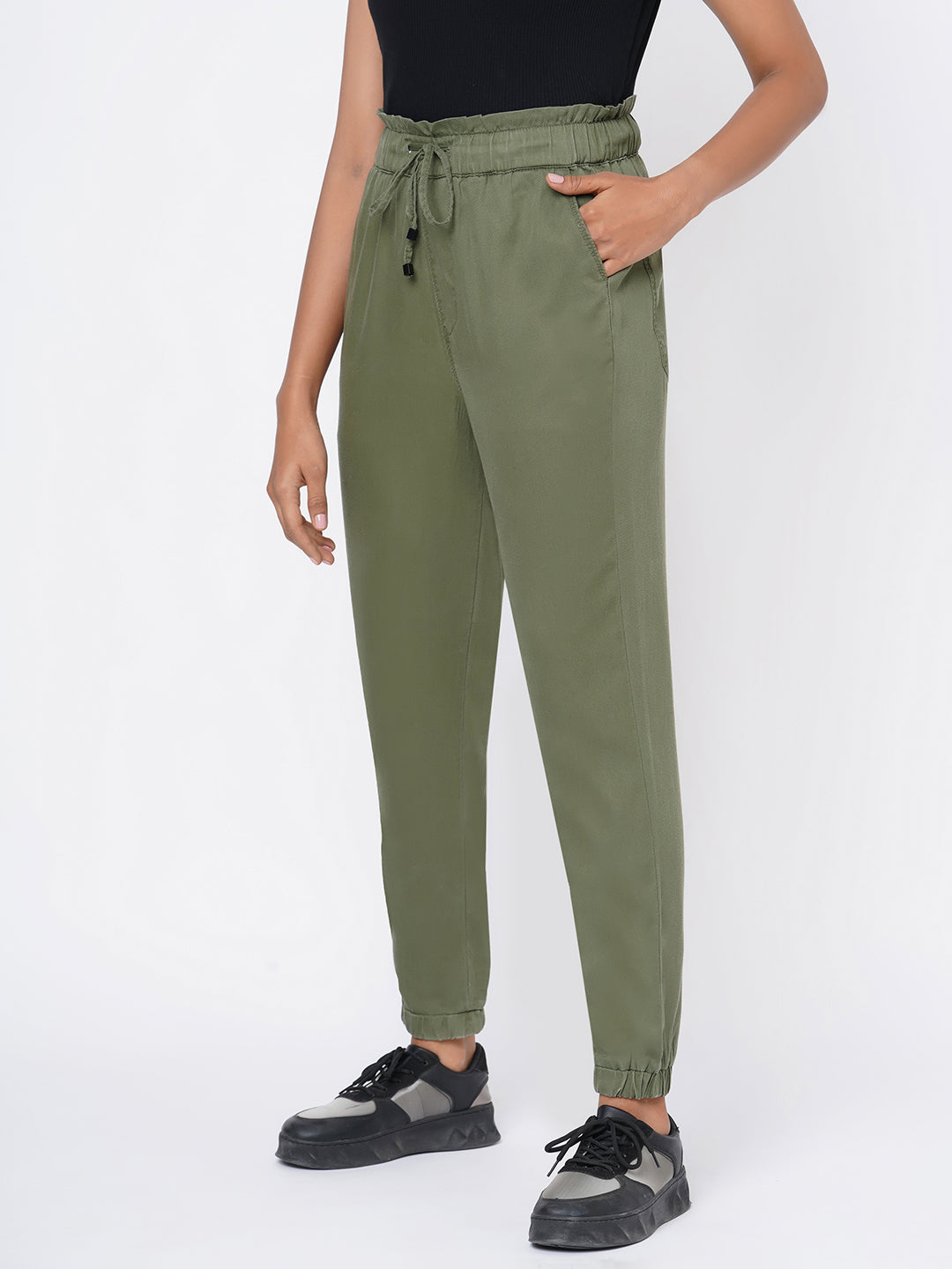 Women High-Rise Comfort Fit Joggers