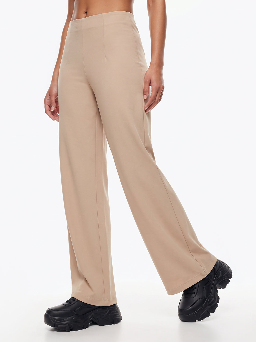 Oatmilk Super Wide Leg Treggings