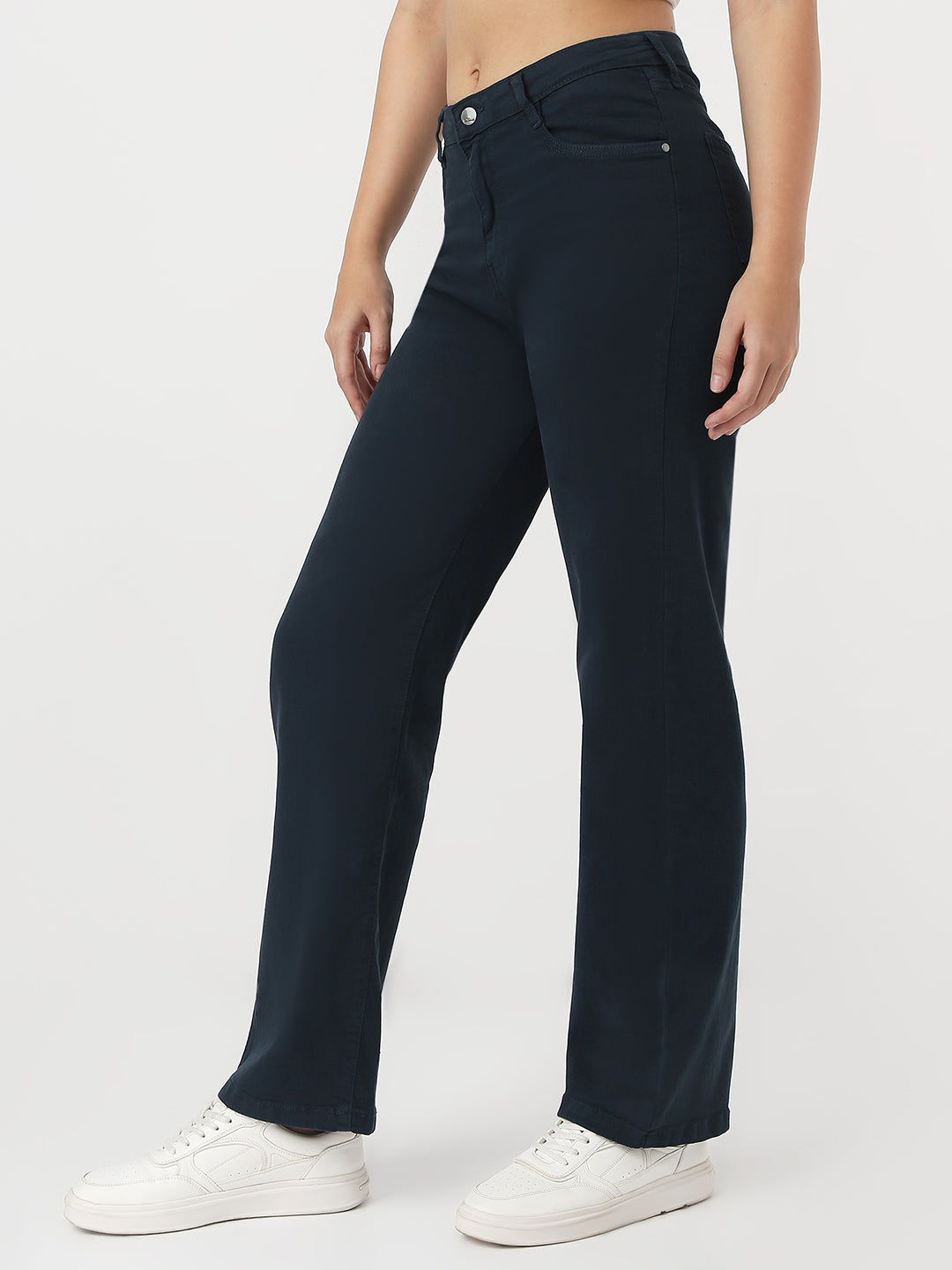 Women Airforce Loose Straight Jeans