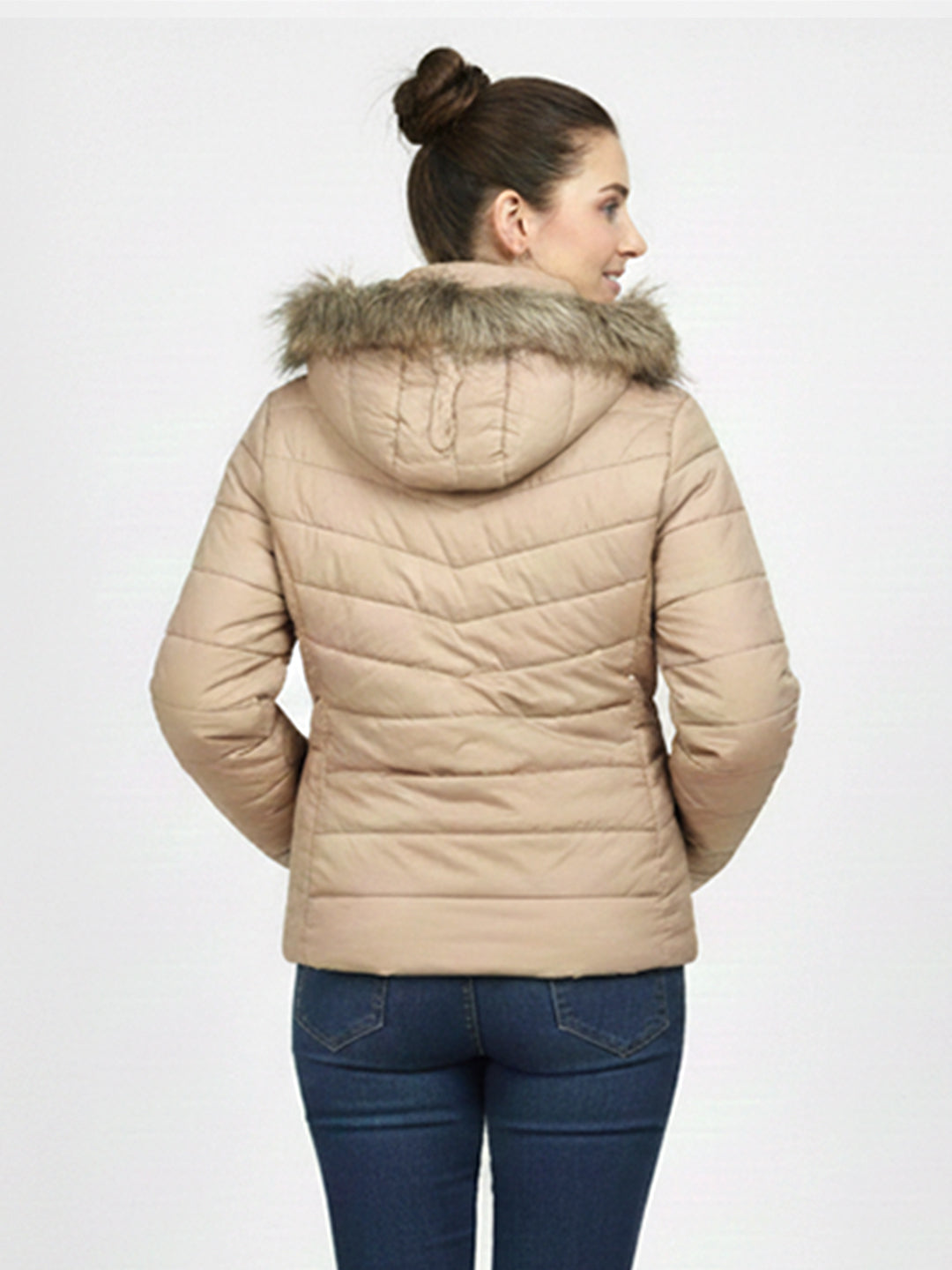 Women Beige Winter Jack