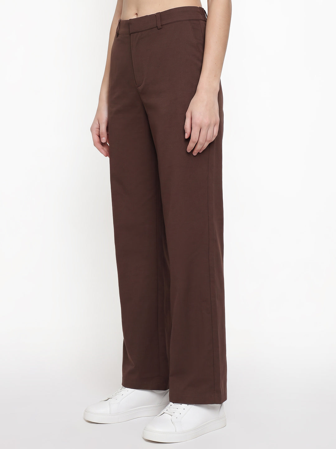Sepia High-Rise Straight Fit Korean Pants