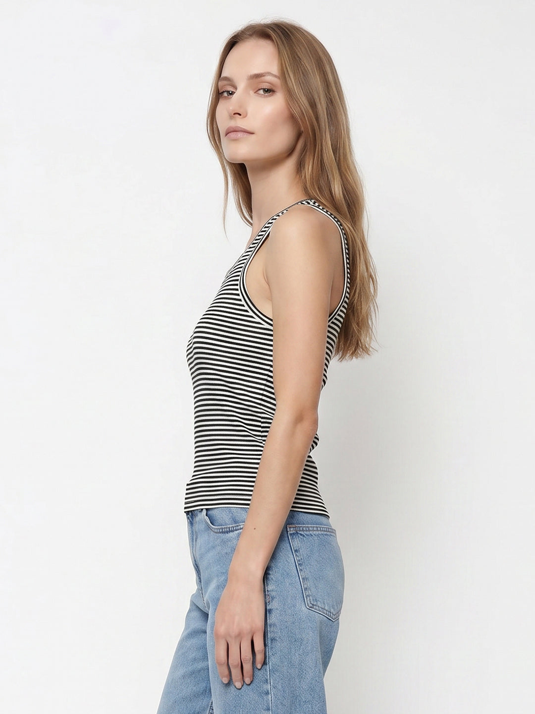 Black/White Bralette Top