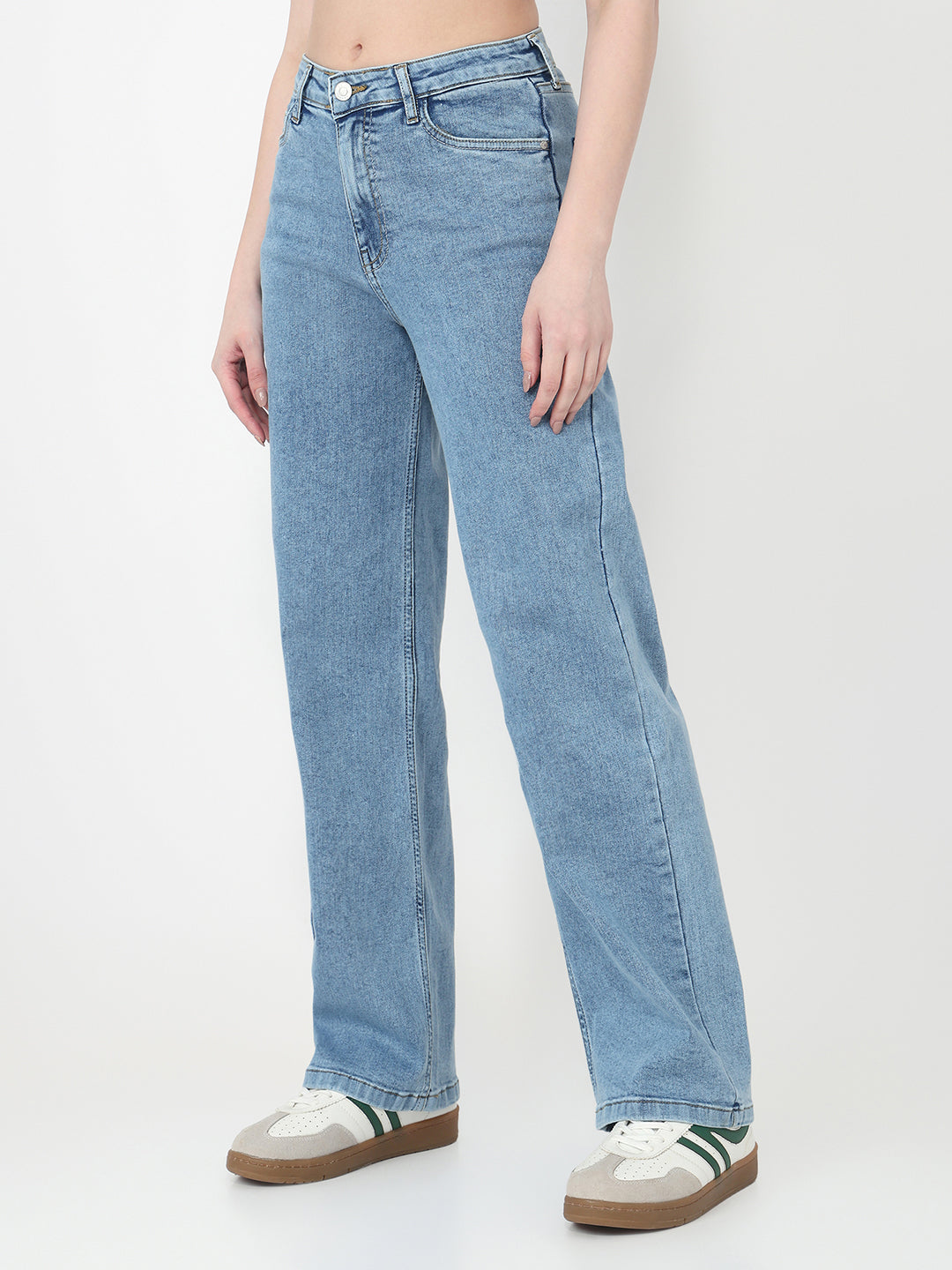 Light Blue High-Rise Baggy Jeans