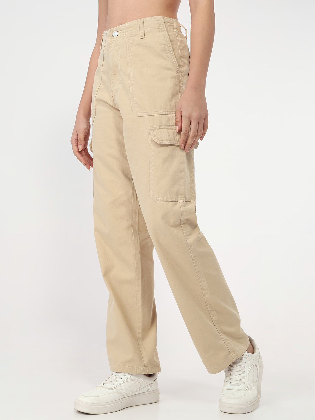 Women Oatmilk High-Rise Cargo