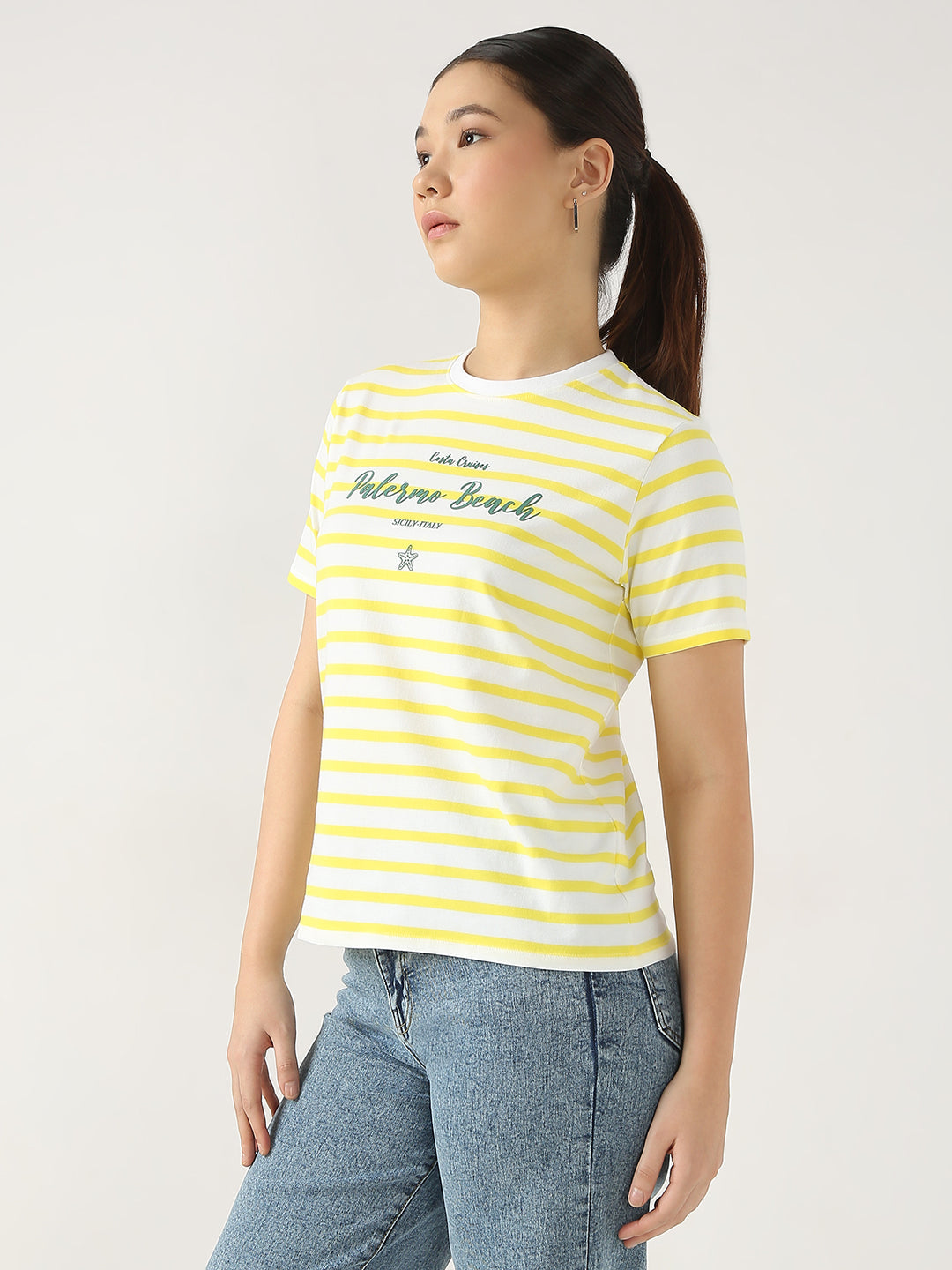Women Striped T-Shirt
