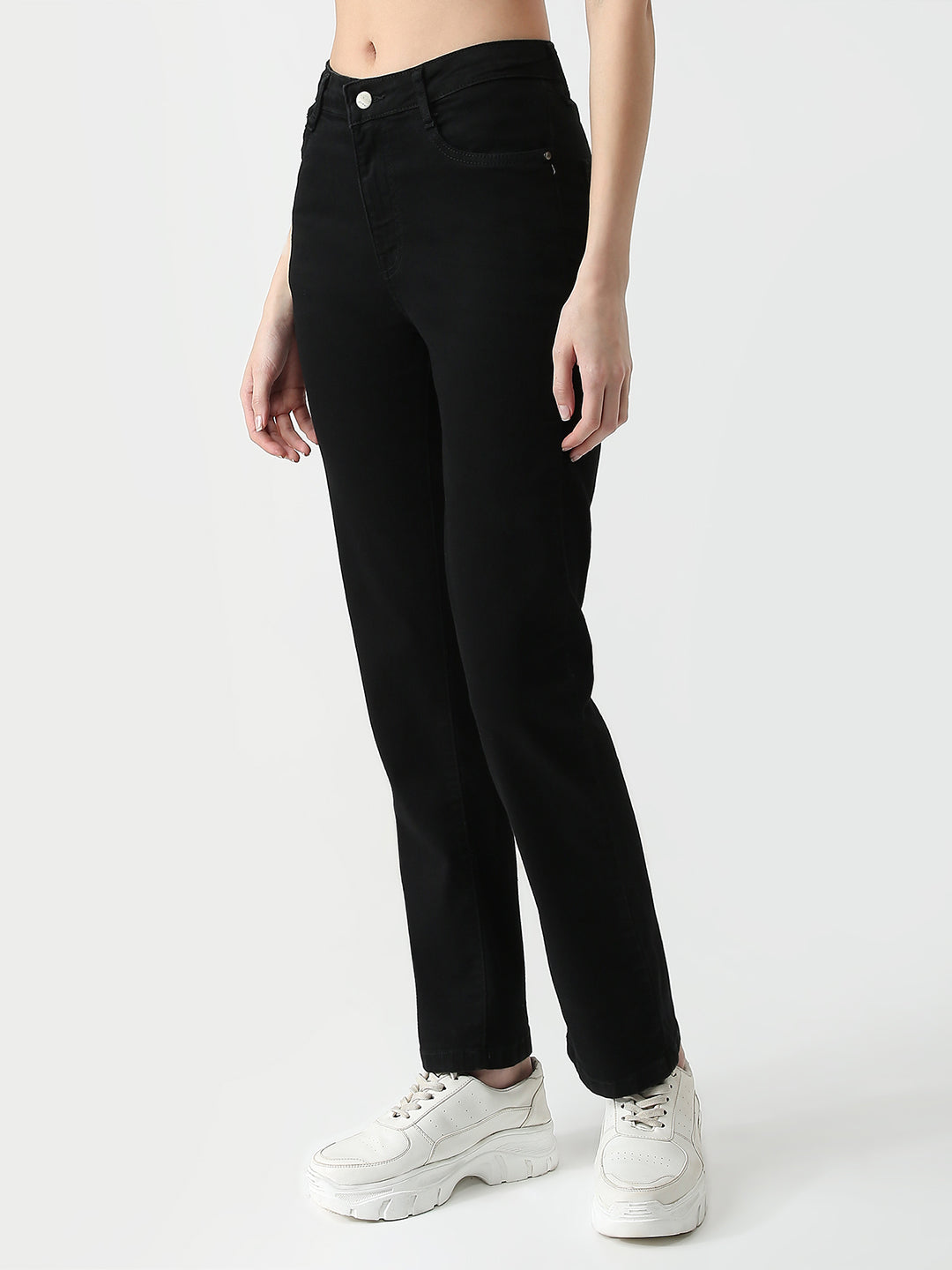 Women High-Rise Slim Straight Fit Jeans