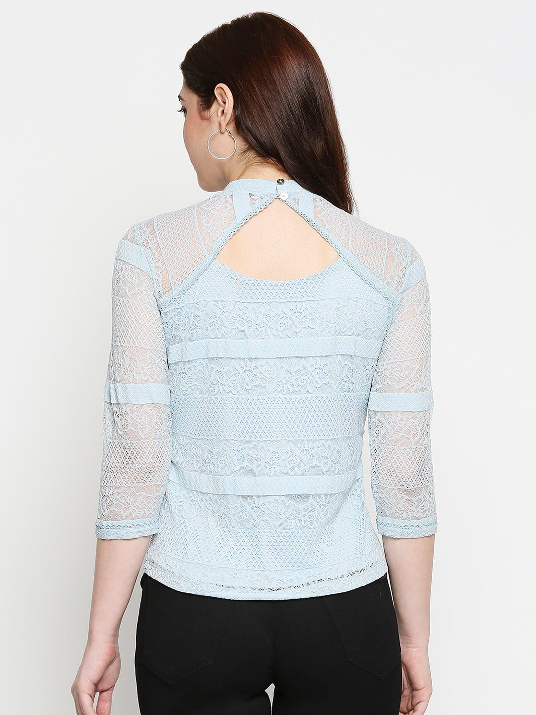 Women Aqua Blue Top