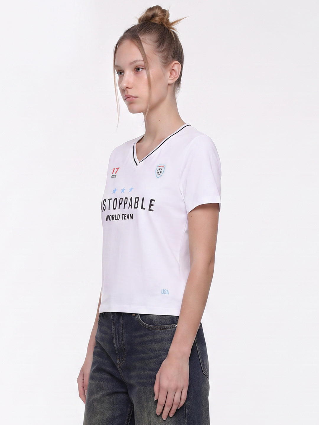 White Neo Graphic Tees
