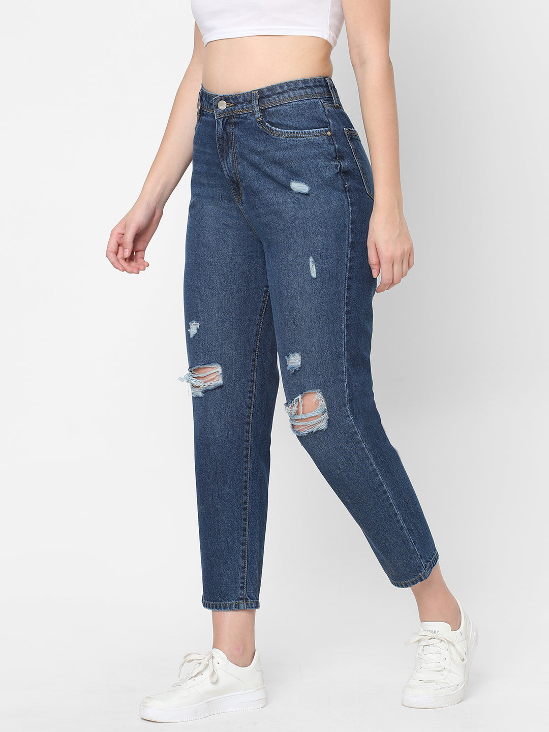 Women High-Rise Mom Fit Jeans