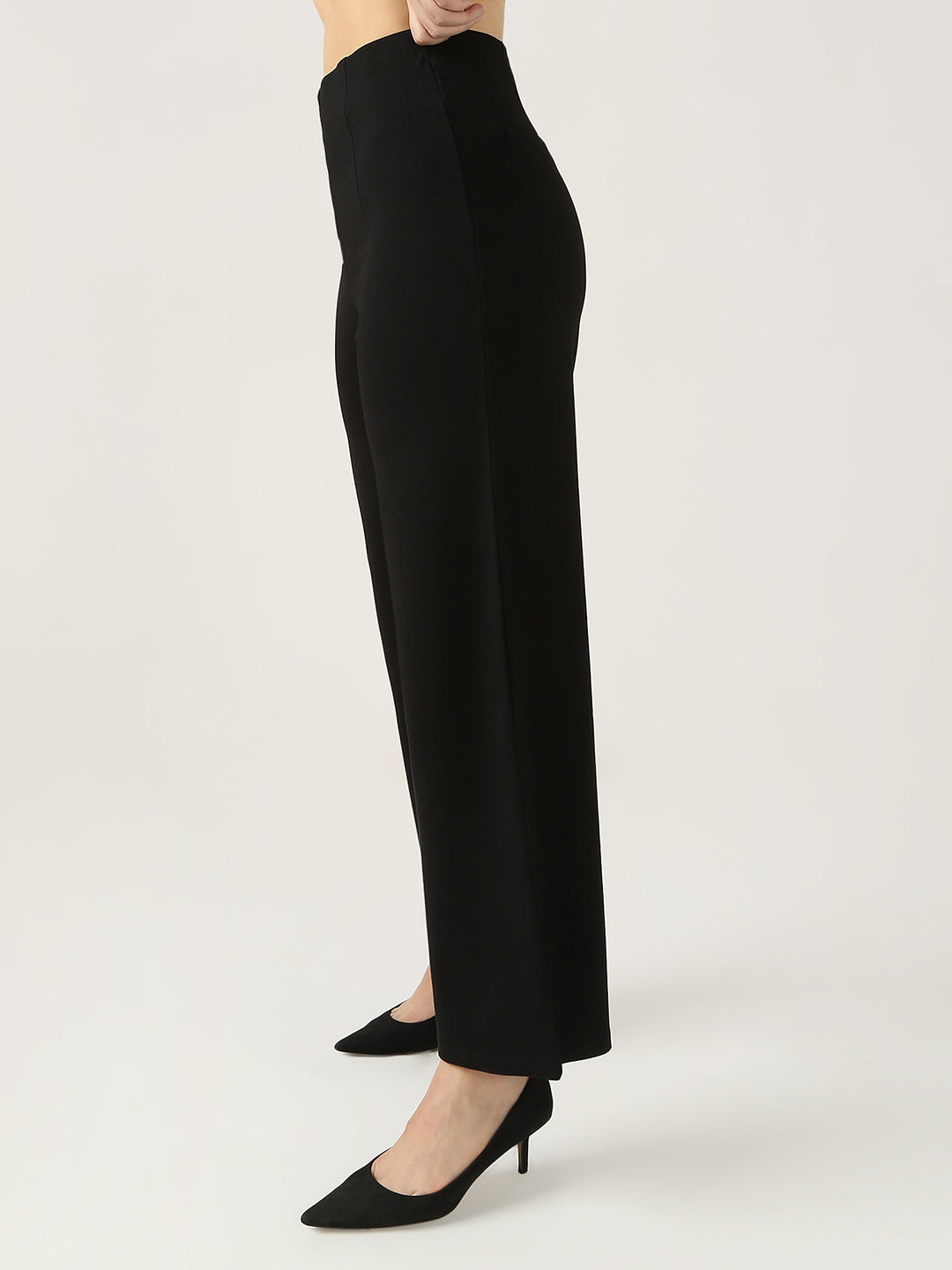 Women High-Rise Wide Leg Treggings