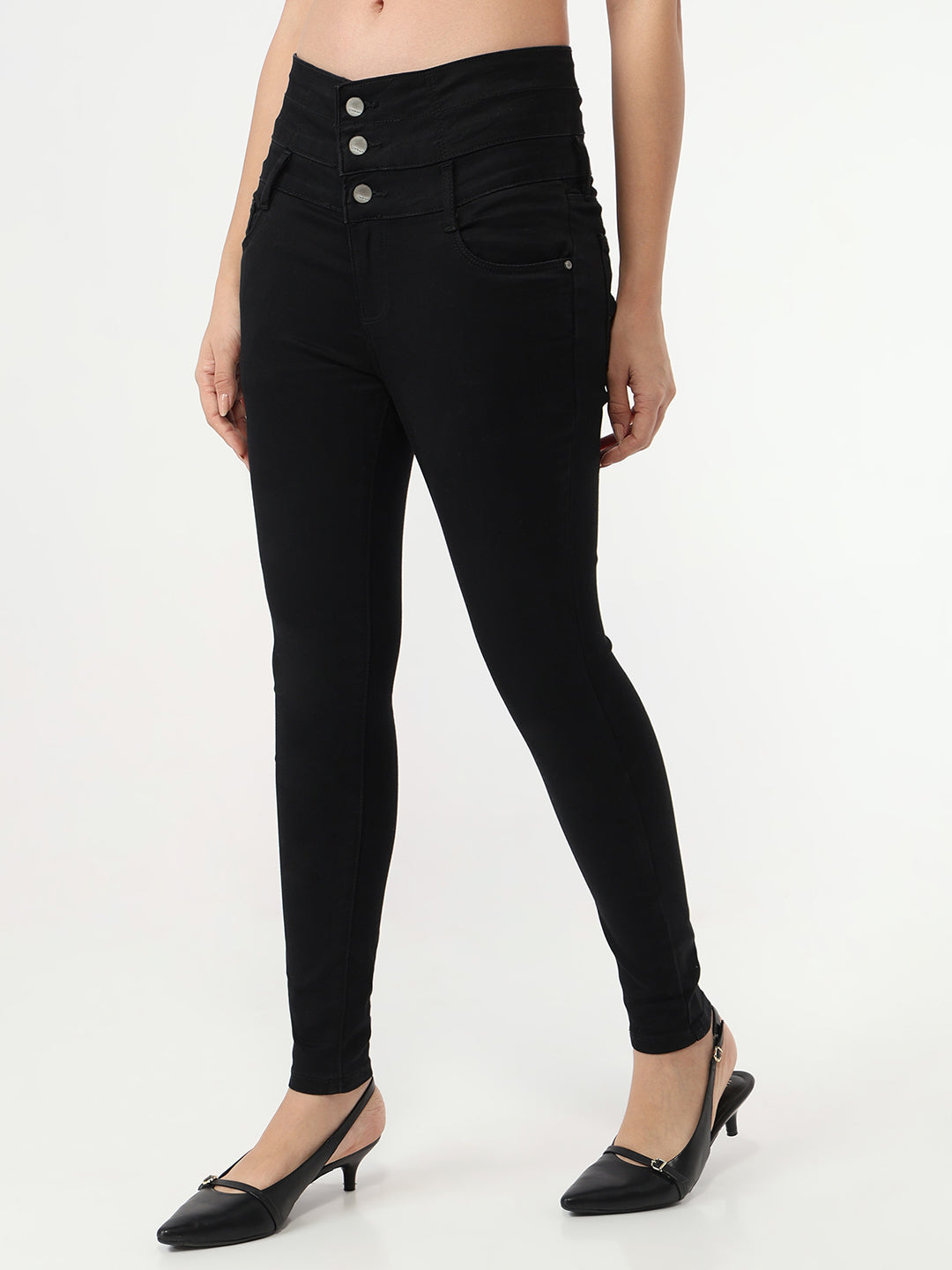 Women Solid Super Skinny Jeans