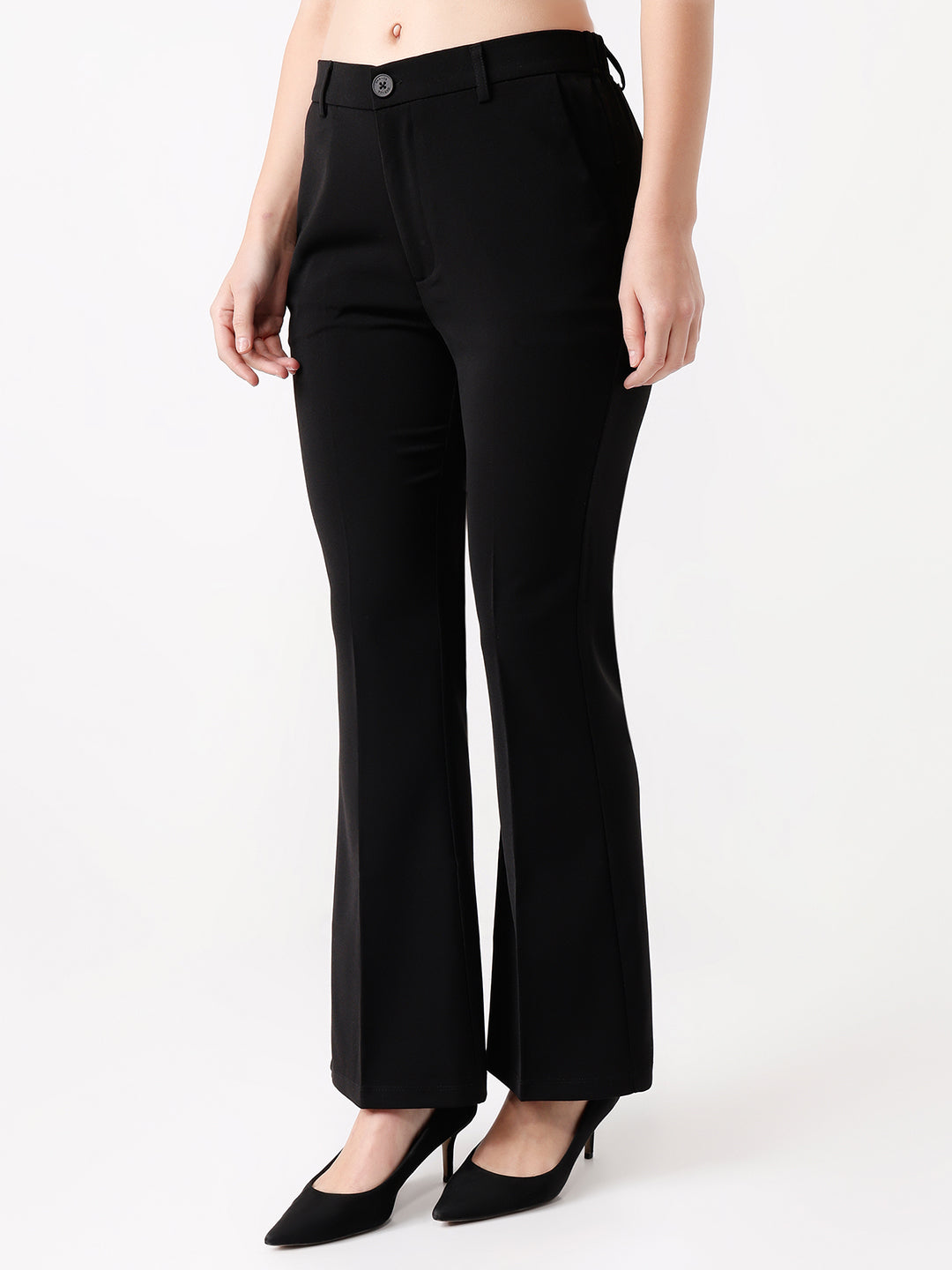 Women Black Flare Jeans